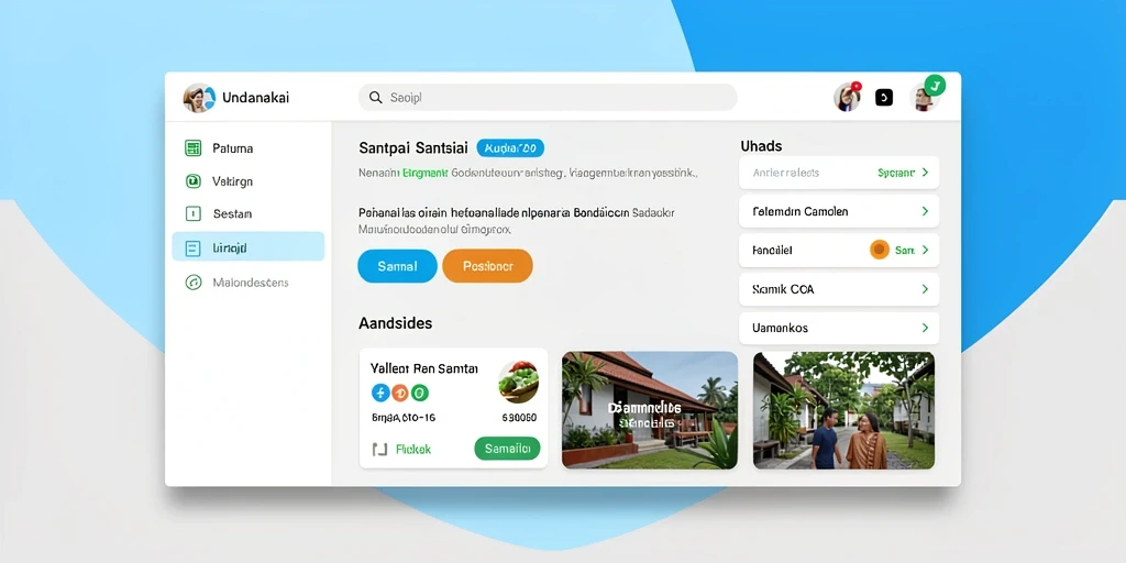Tampilan antarmuka yang user-friendly.