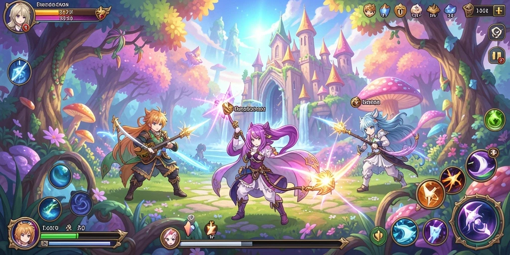 Screenshot memperlihatkan interaksi antar pemain di dalam guild.